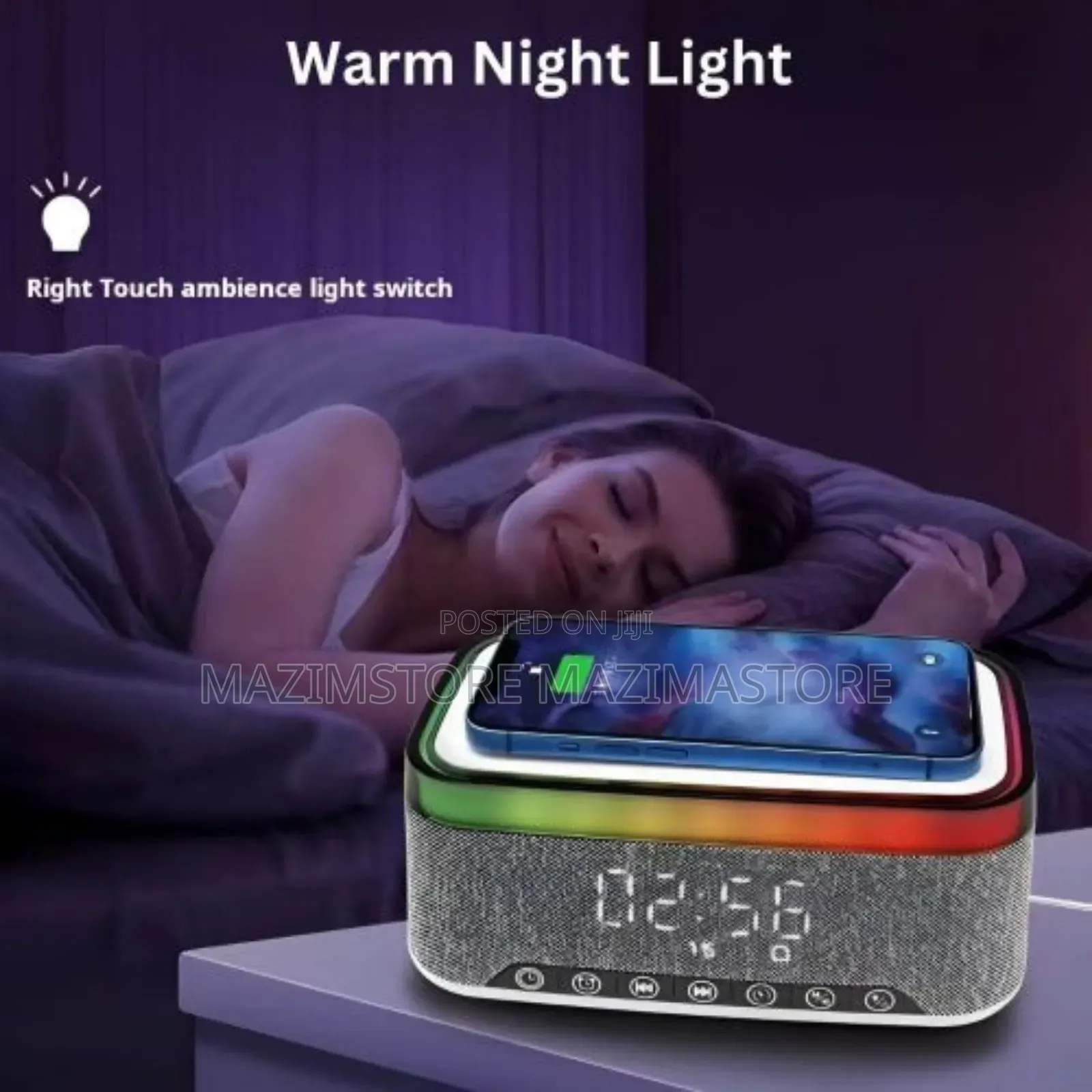 Multifunctional Bluetooth Speaker Alarm Clock Wireless C4harger