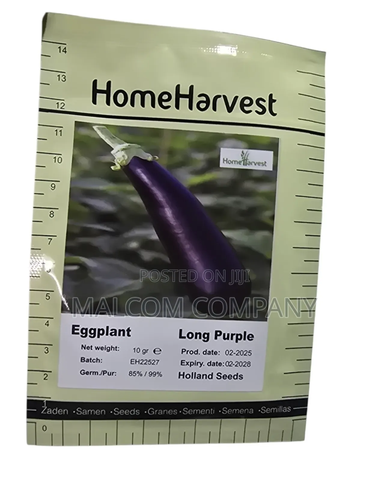 Egg Plant Seeds, Long Purple 10g