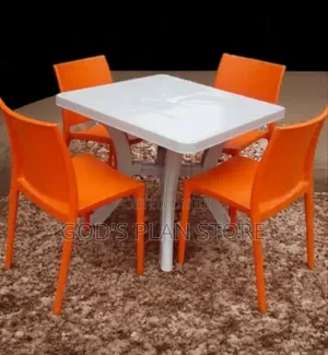 Glowing Table and Chairs Plastic Table and Chairs