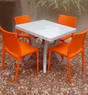 Glowing Table and Chairs Plastic Table and Chairs