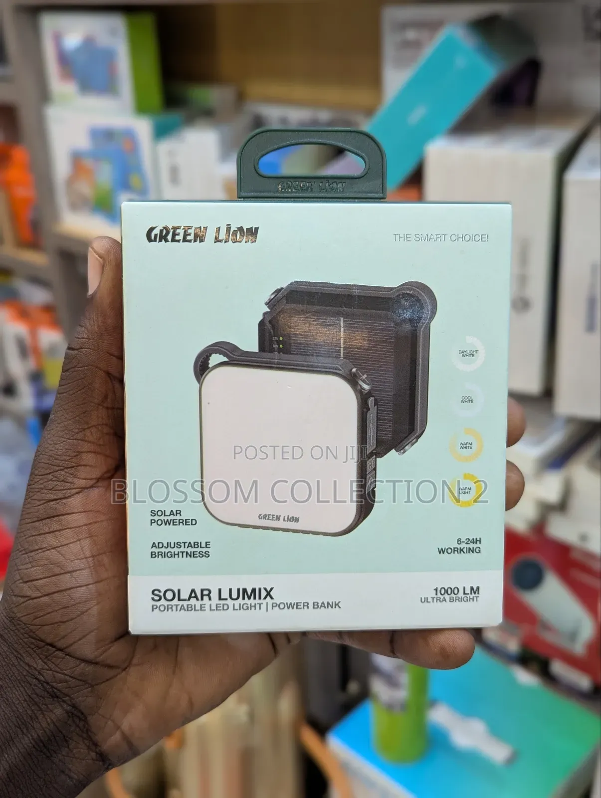 Green Lion Solar Lumix Portable Led Light With Power Bank (4000mah)