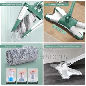 Spin Lazy Floor X Type Flat Mop