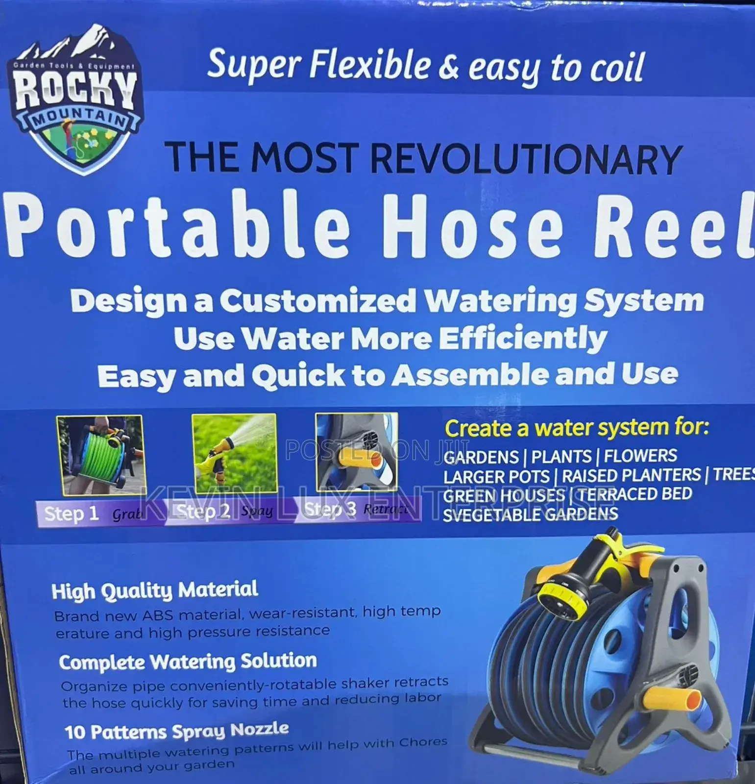 Portable Horse Reel Pipe 30 Metres With Nozzle