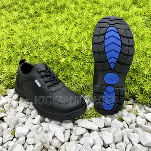 Crab Kids Shoes for Boys (Black Back to School Shoes) - Leather