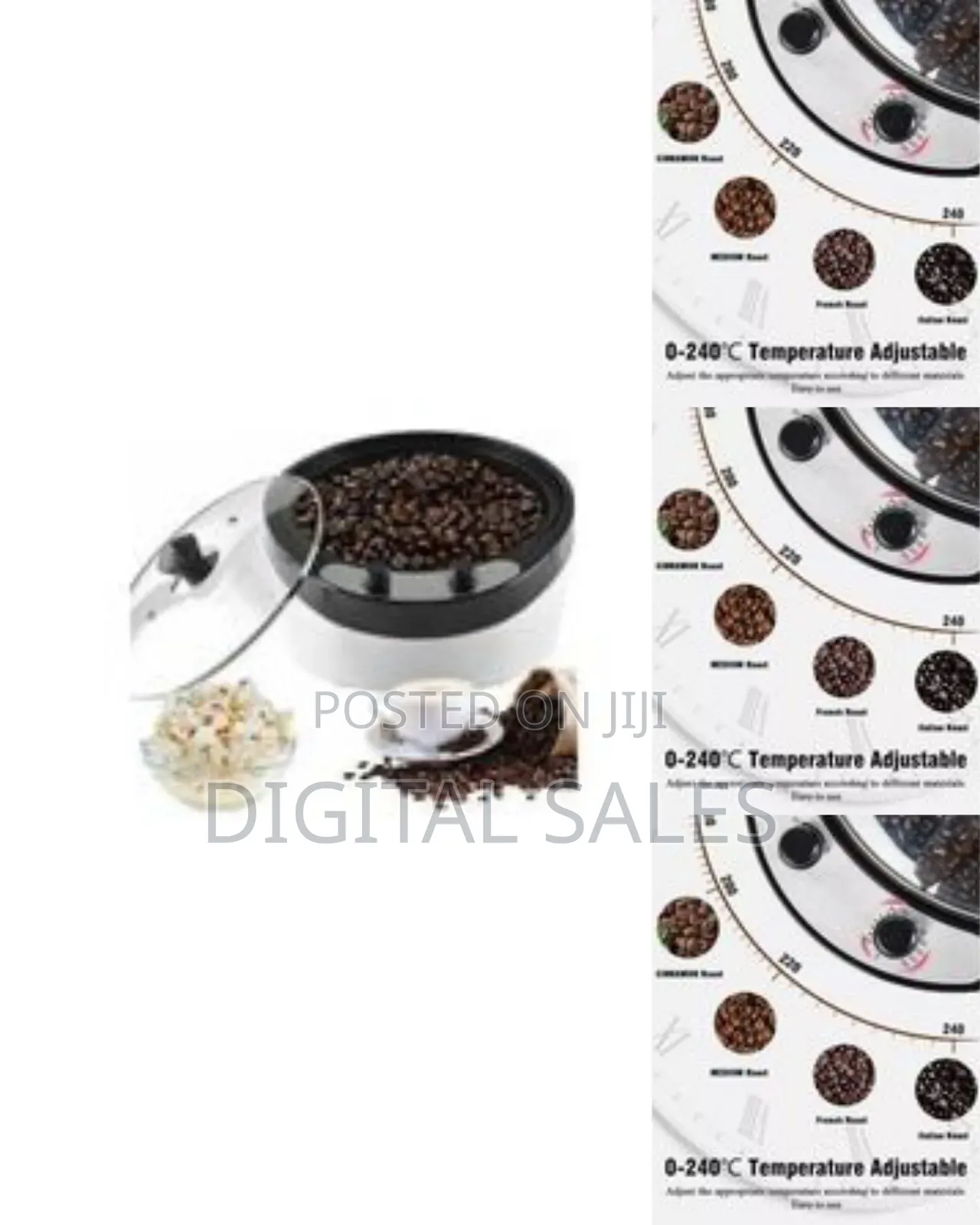 Professional Home Coffee Bean Roaster With Transparent Lid