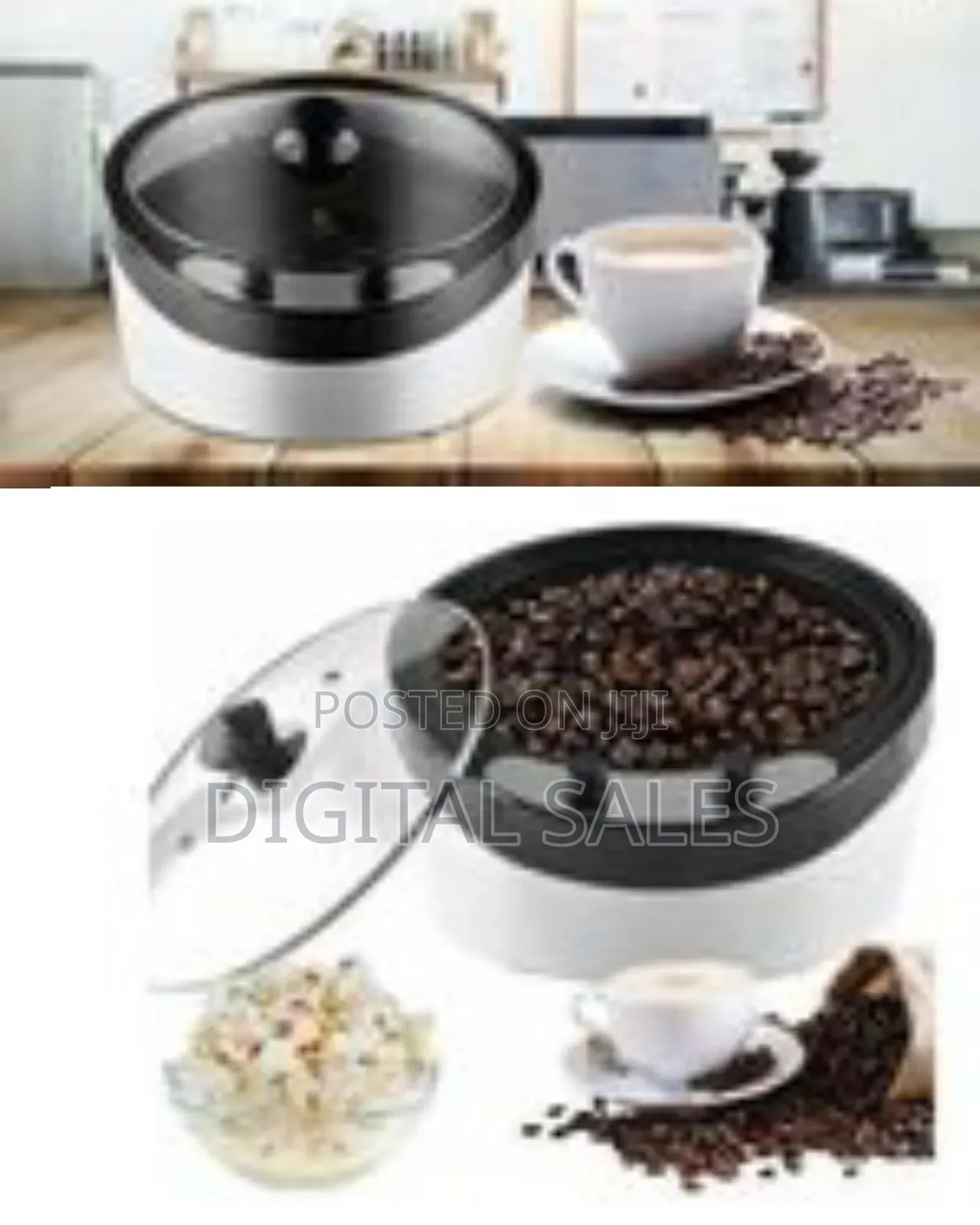 Professional Home Coffee Bean Roaster With Transparent Lid