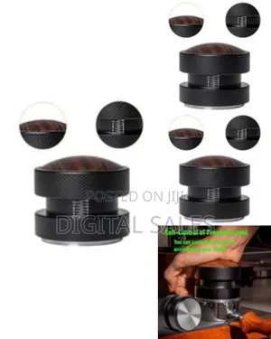 Precision Calibrate Espresso Tamper and Distributor With Wooden Inlay