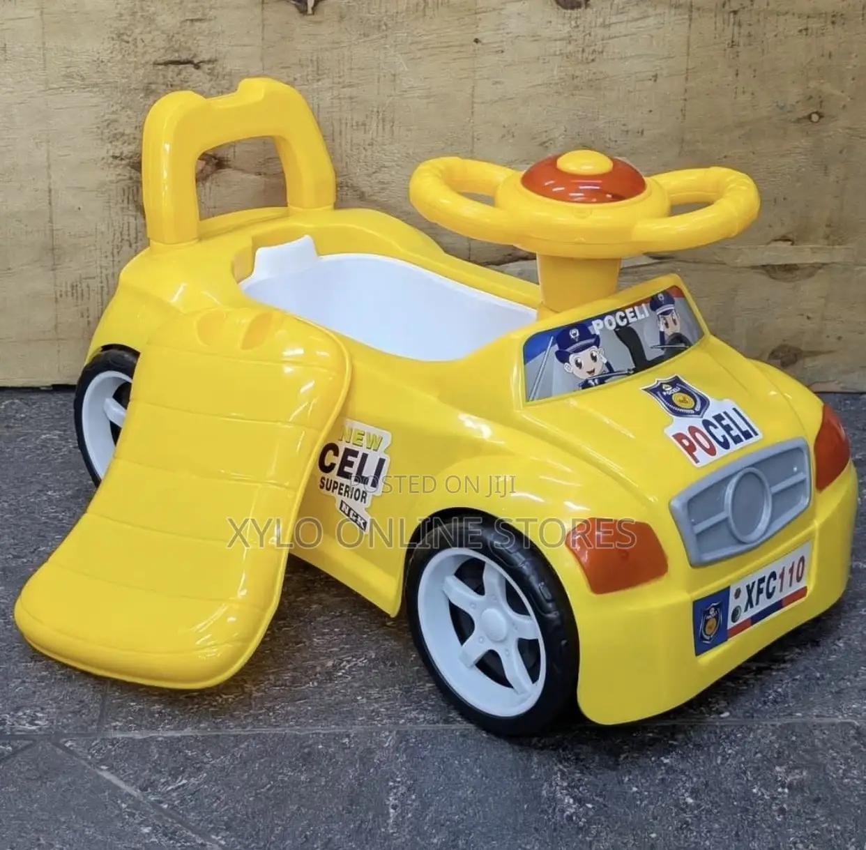 2 In 1 Baby Police Car Potty Seat With Removable Bowl