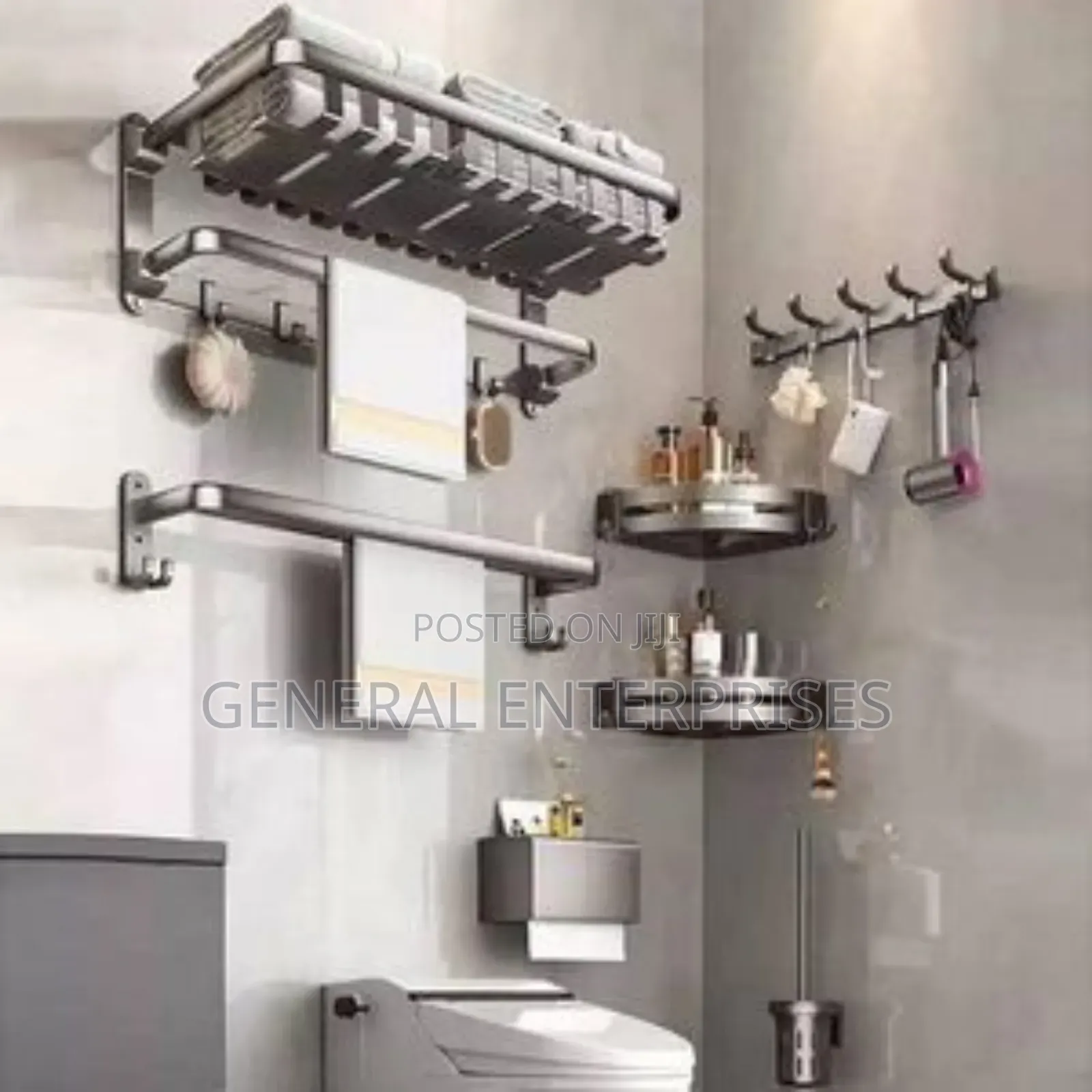 7 Piece Bathroom Storage Set Organizer