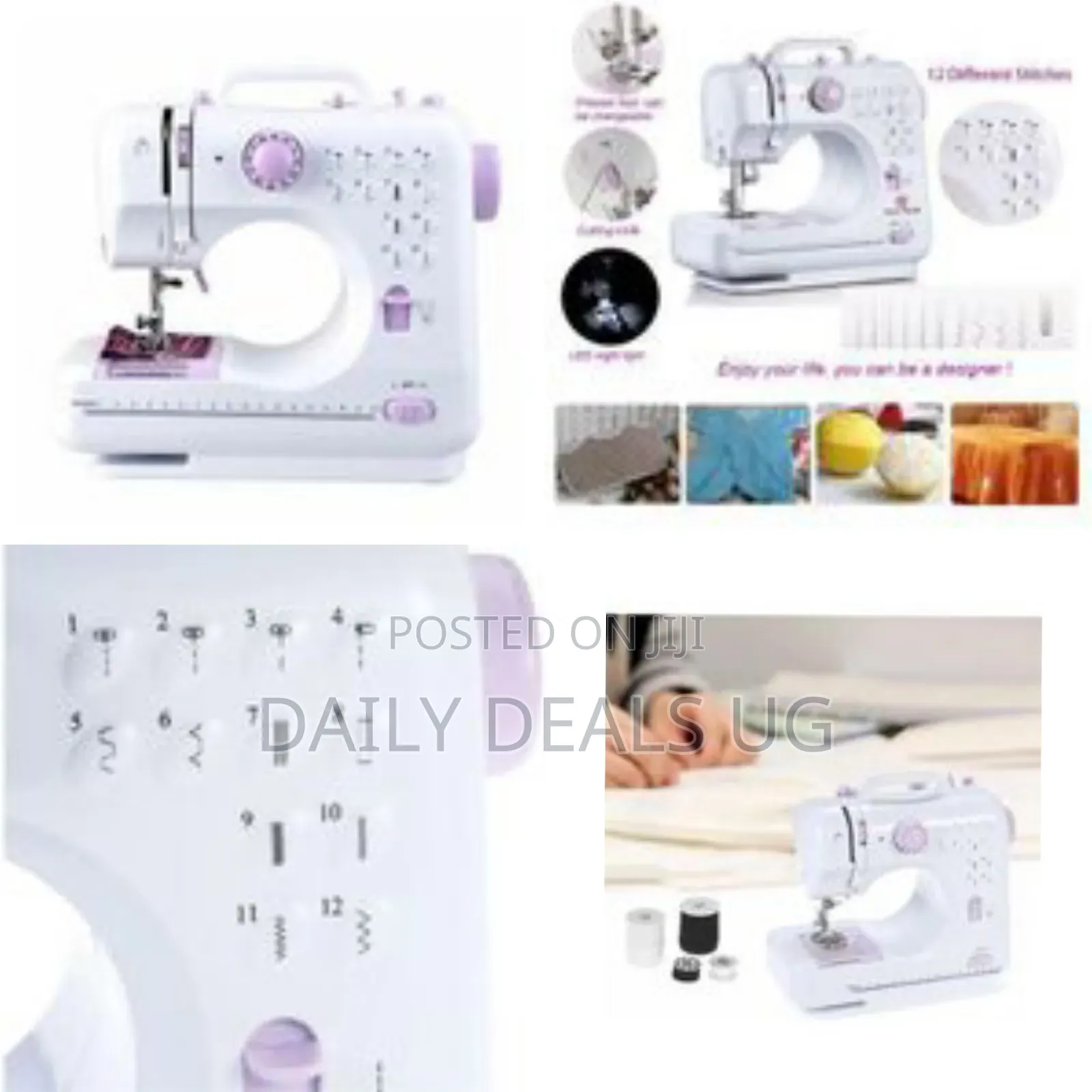 Portable Electric Sewing Machine - Multicolor