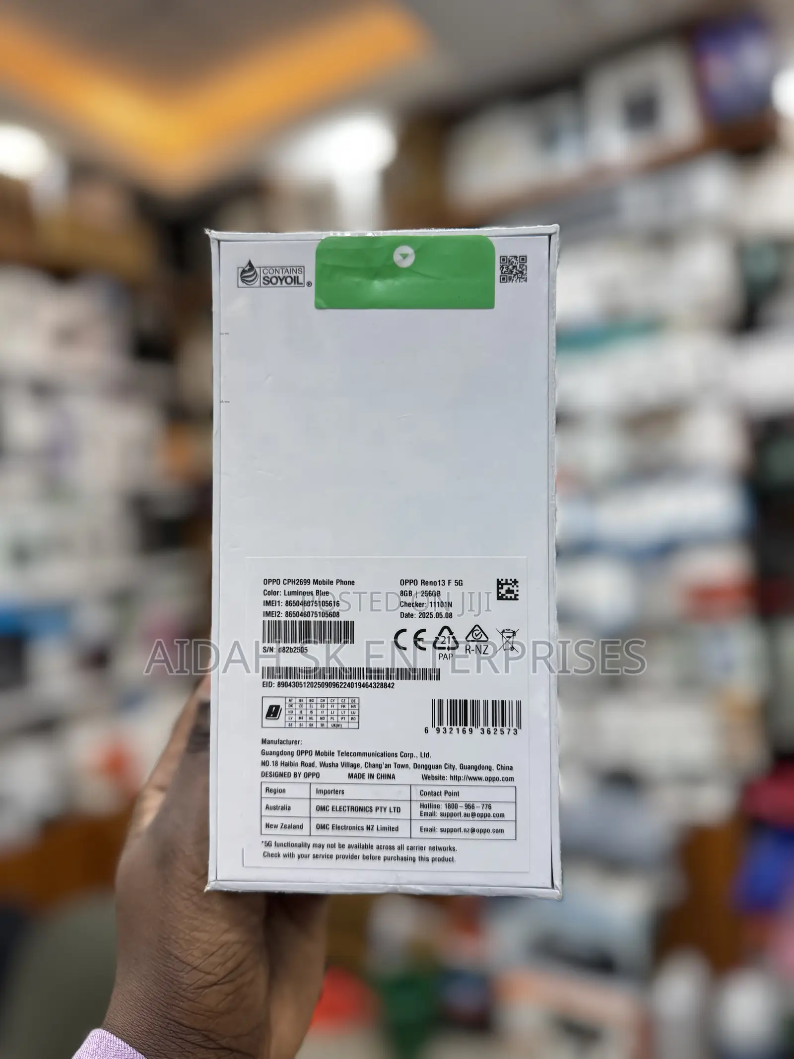 New Oppo Reno 12 5G 256 GB Black