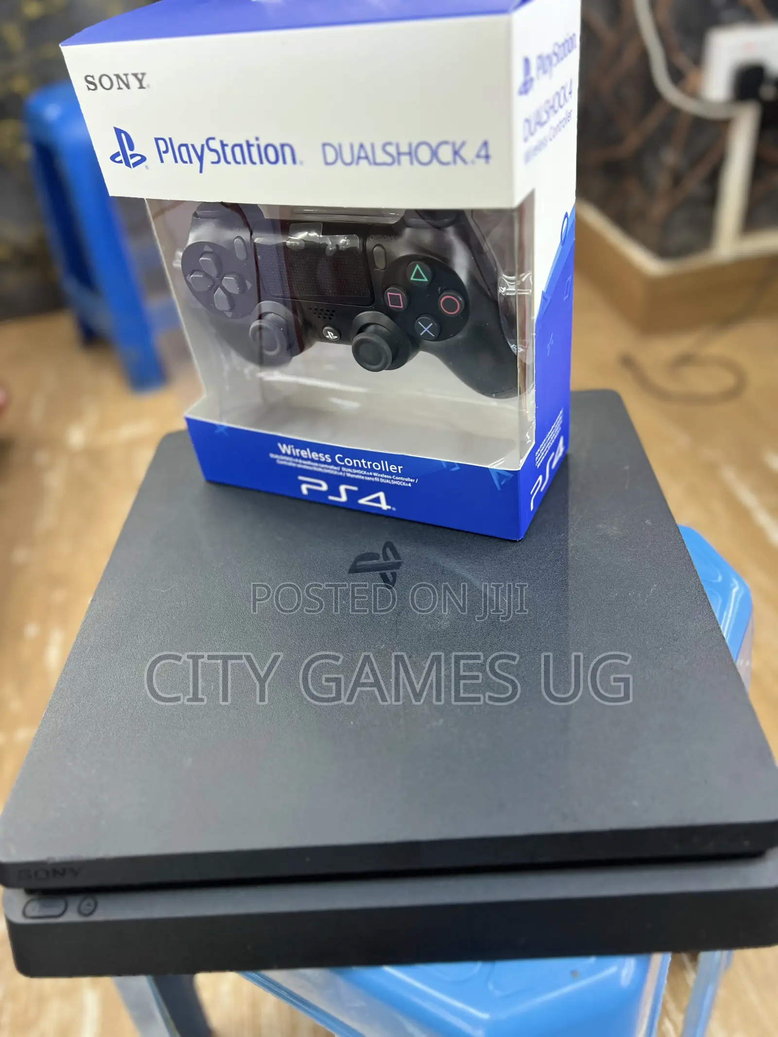 Sony Playstation 4 500gb Black Console Ps4 W/ Controller Cords