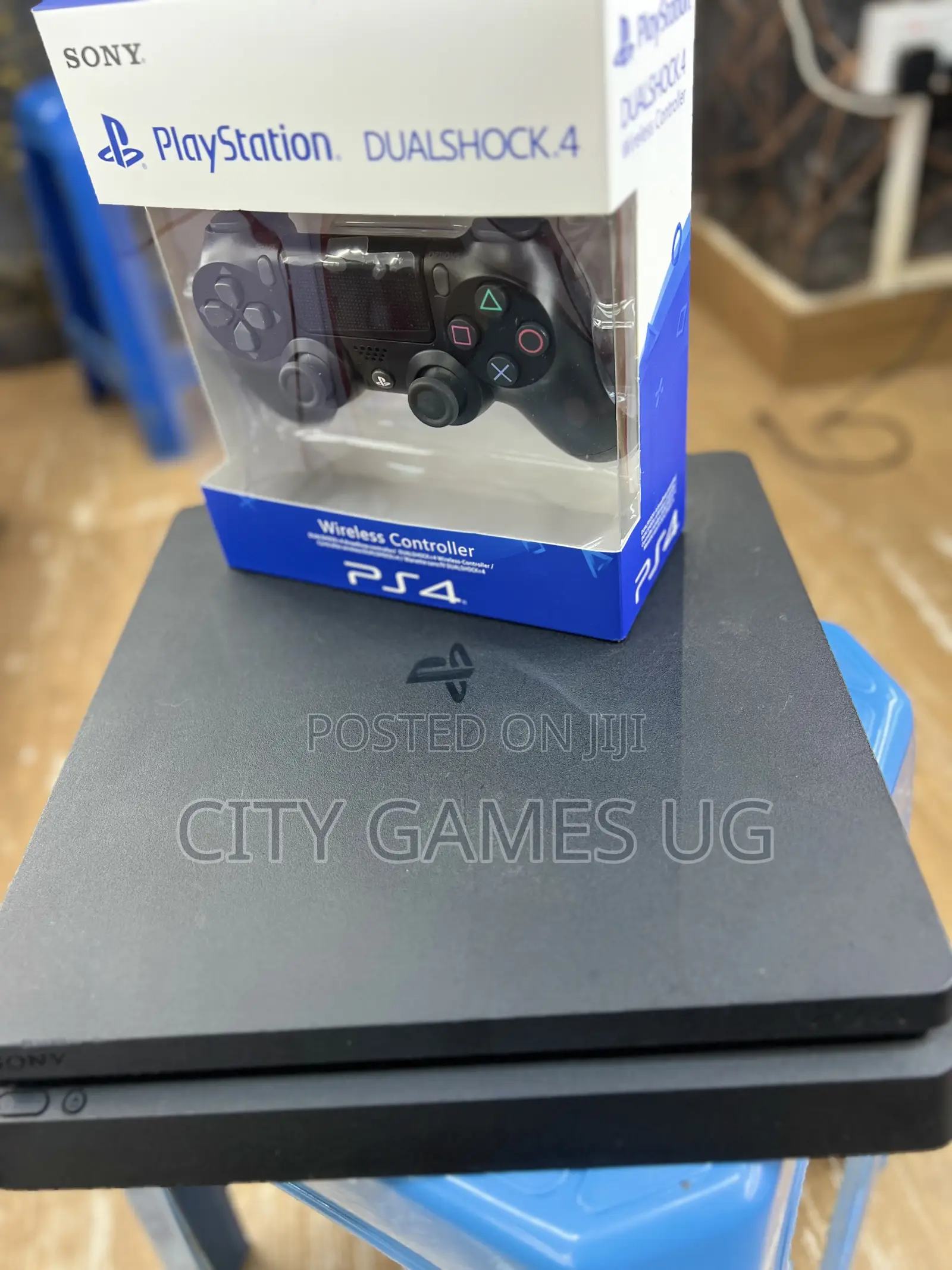 Sony Playstation 4 500gb Black Console Ps4 W/ Controller Cords