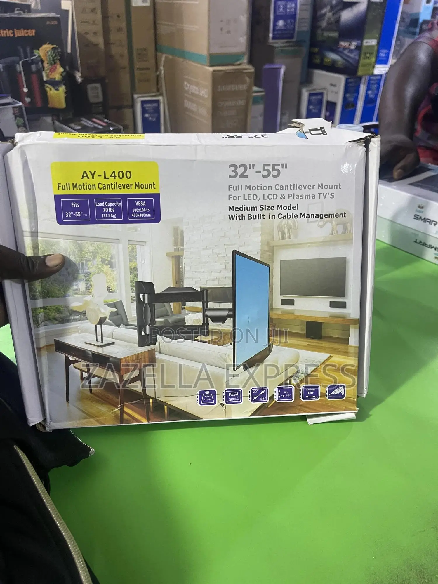 Full Motion Rotating Wall Mount 32”-55”