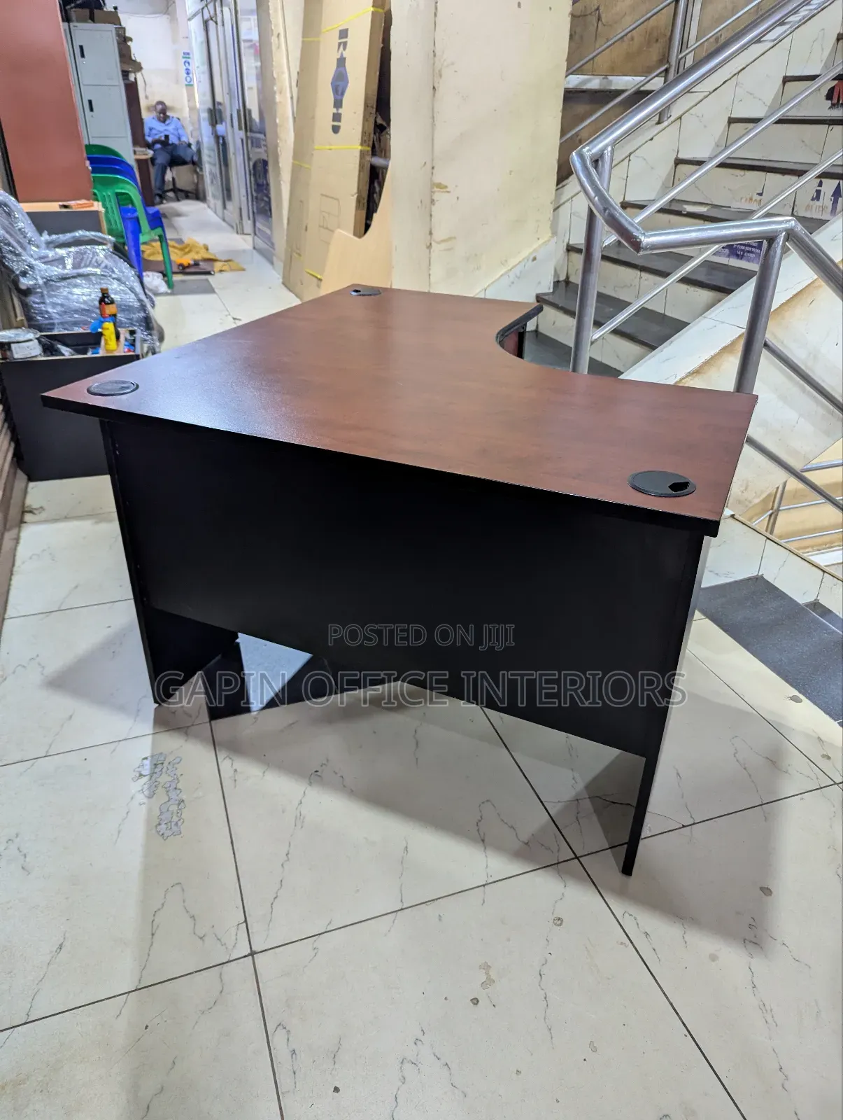 Curved// L Shaped Office Desk of Size 1.2m by 1.2m