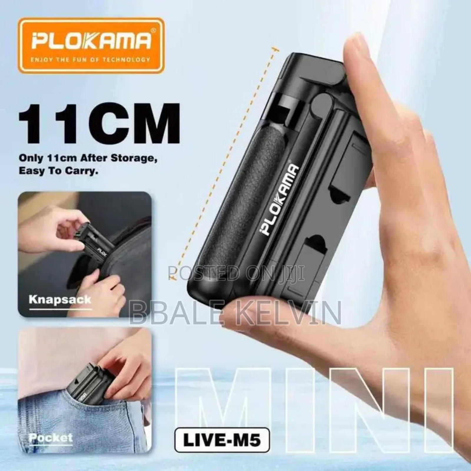 Plokama Live M5 Extendable Grip Tripod Mini Selfie Stick Remote Contro