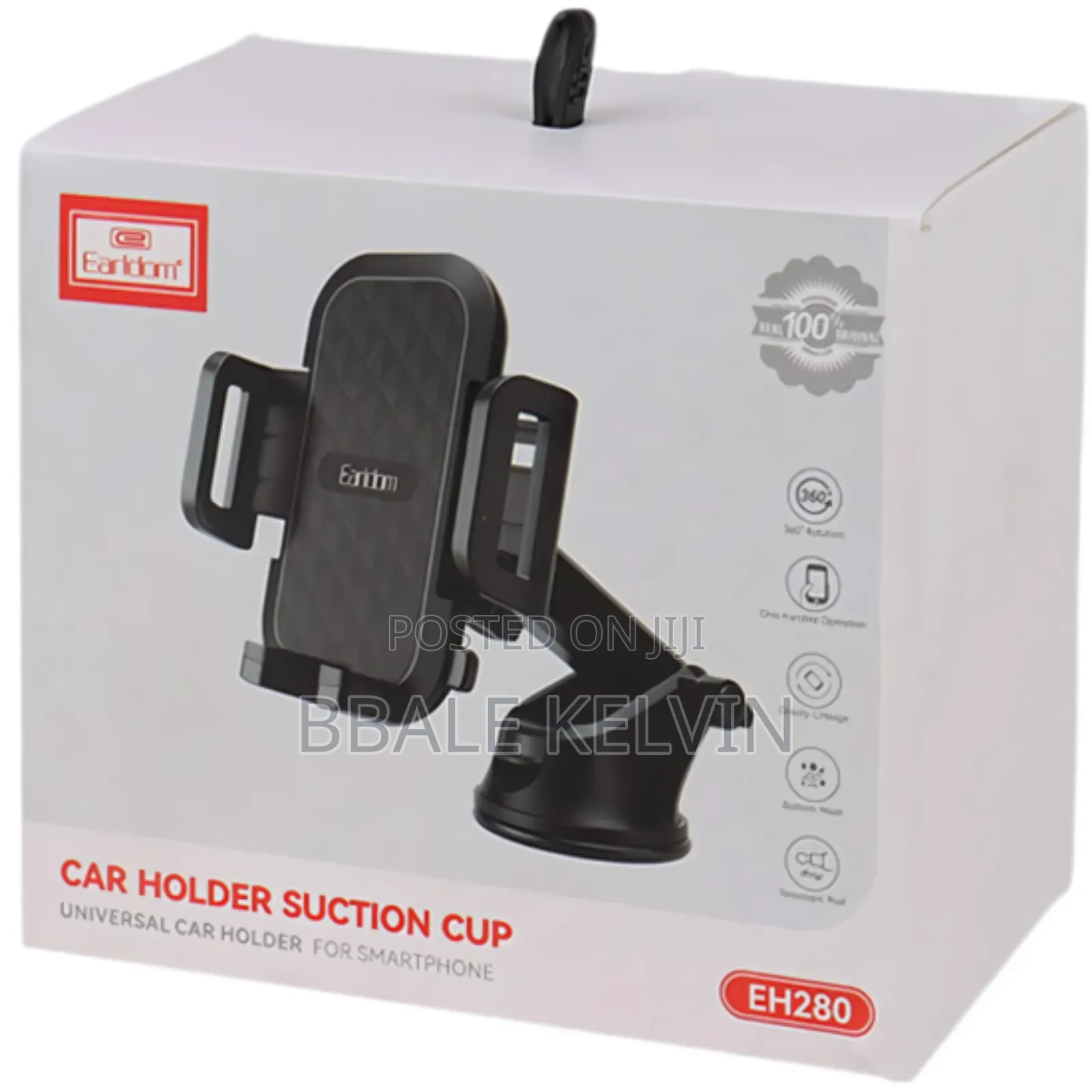 Earldom Eh280 Car Phone Holder With Suction Cup for Smartphones