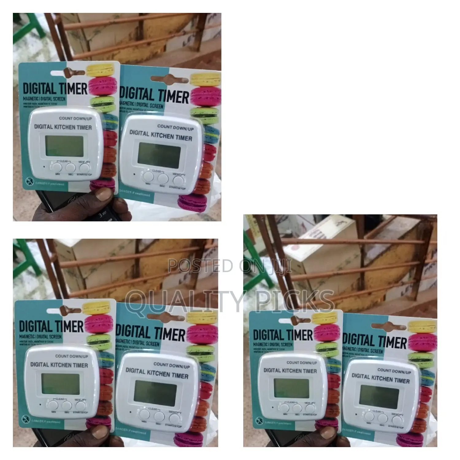Magnet Digital Kitchen Timer With Count Down and Up Buttons