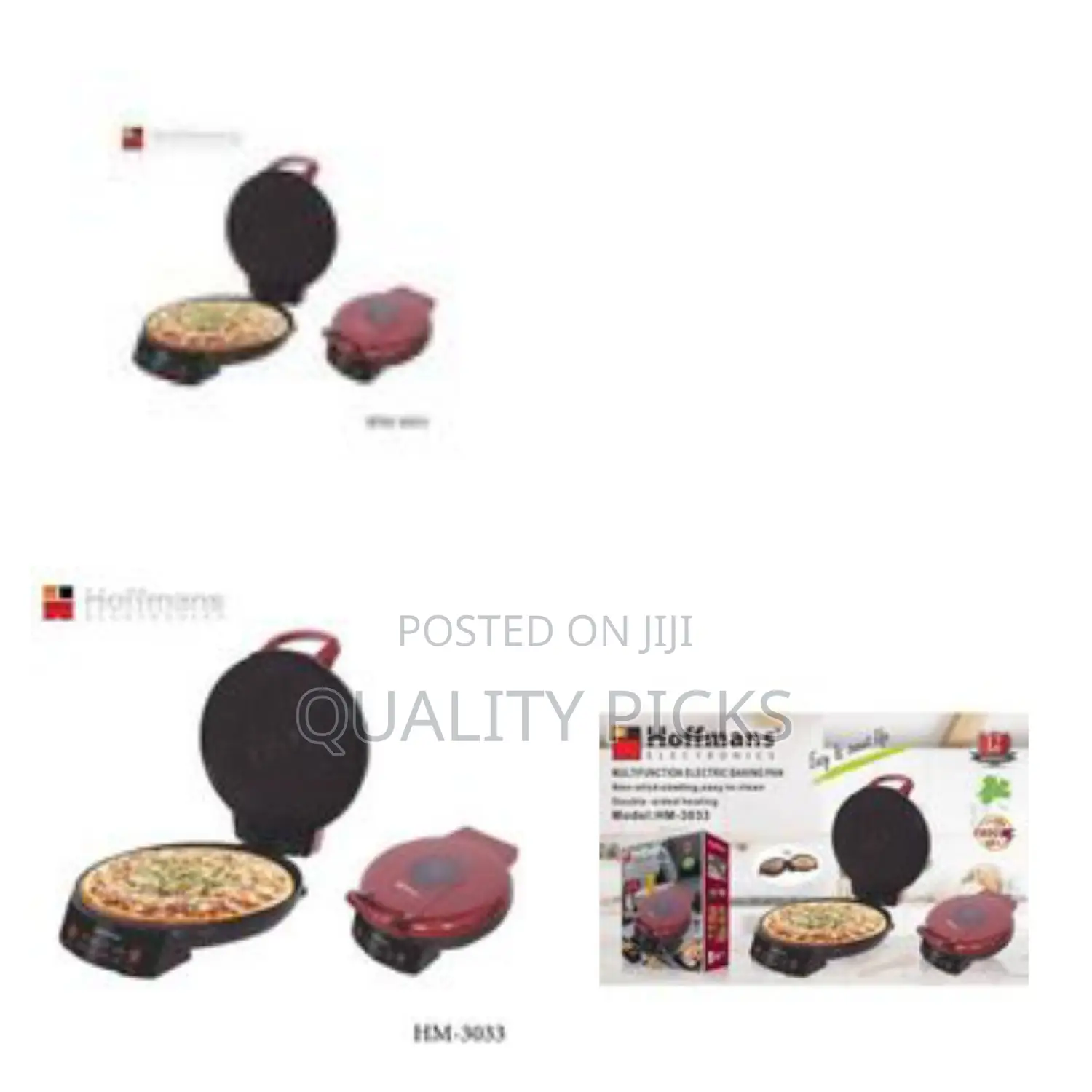 Hoffmans Electric Baking Pan Pizza Oven Household Cake Pan Double