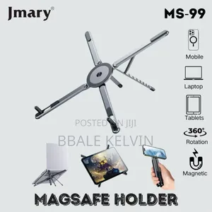 Jmary 3in1 Aluminum Magnetic Laptop, Tablets, Mobile Stand Adjustable