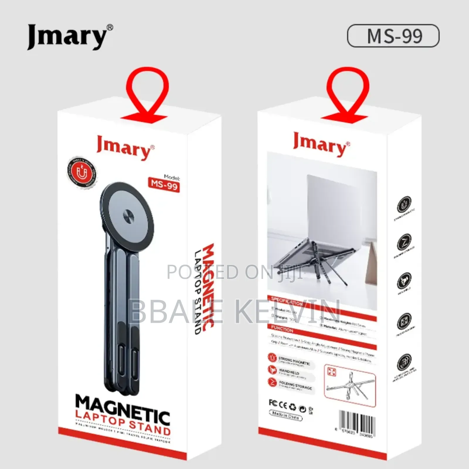 Jmary 3in1 Aluminum Magnetic Laptop, Tablets, Mobile Stand Adjustable