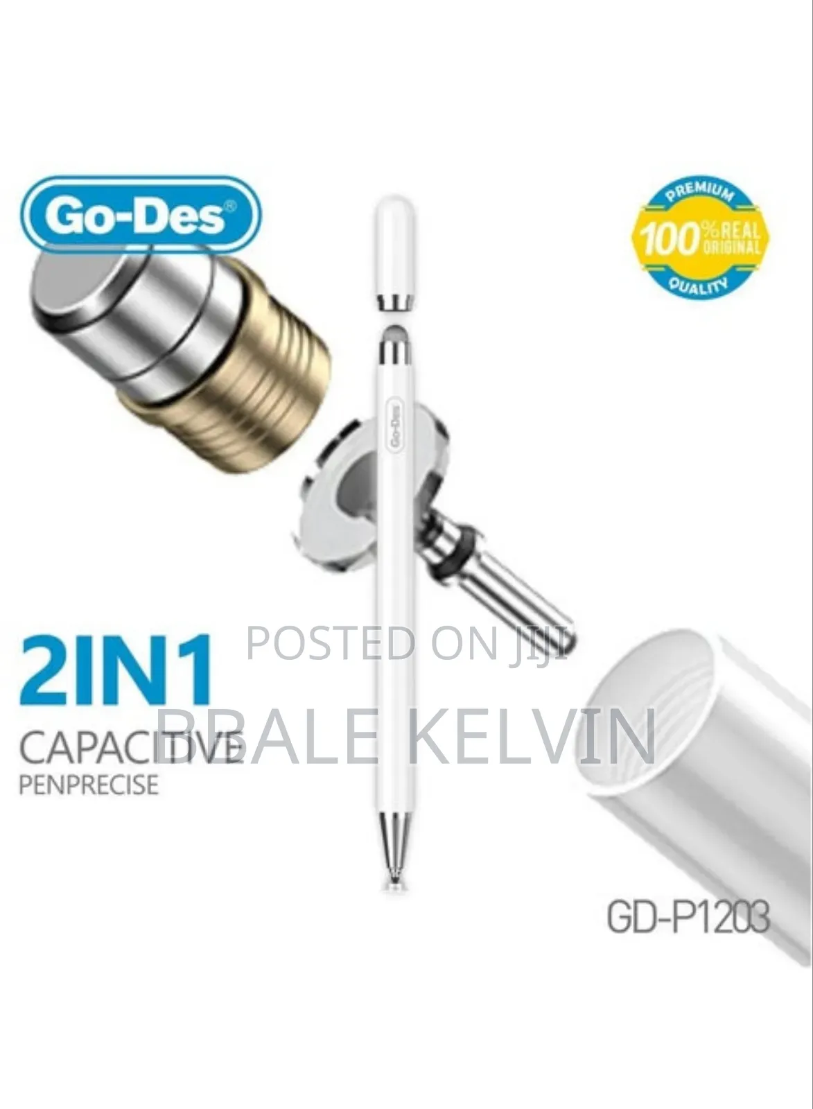 Go-Des 2in1 Universal Capacitive Stylus Pen Gd-P1203