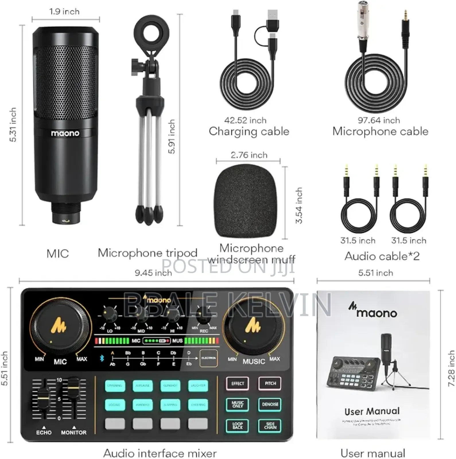 Maono Caster Lite Am200 Portable Podcast Studio With Microphone