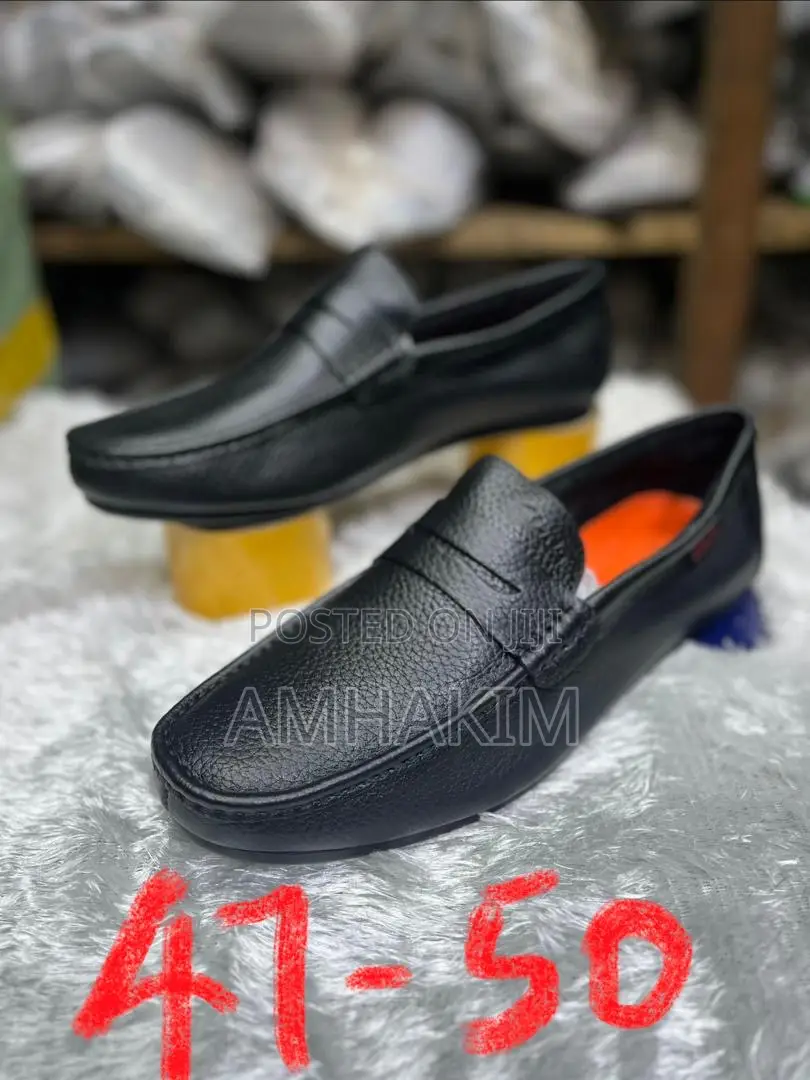 Classic Men's Big Sized Leather Moccasins From Size 39 To 50 In Stock