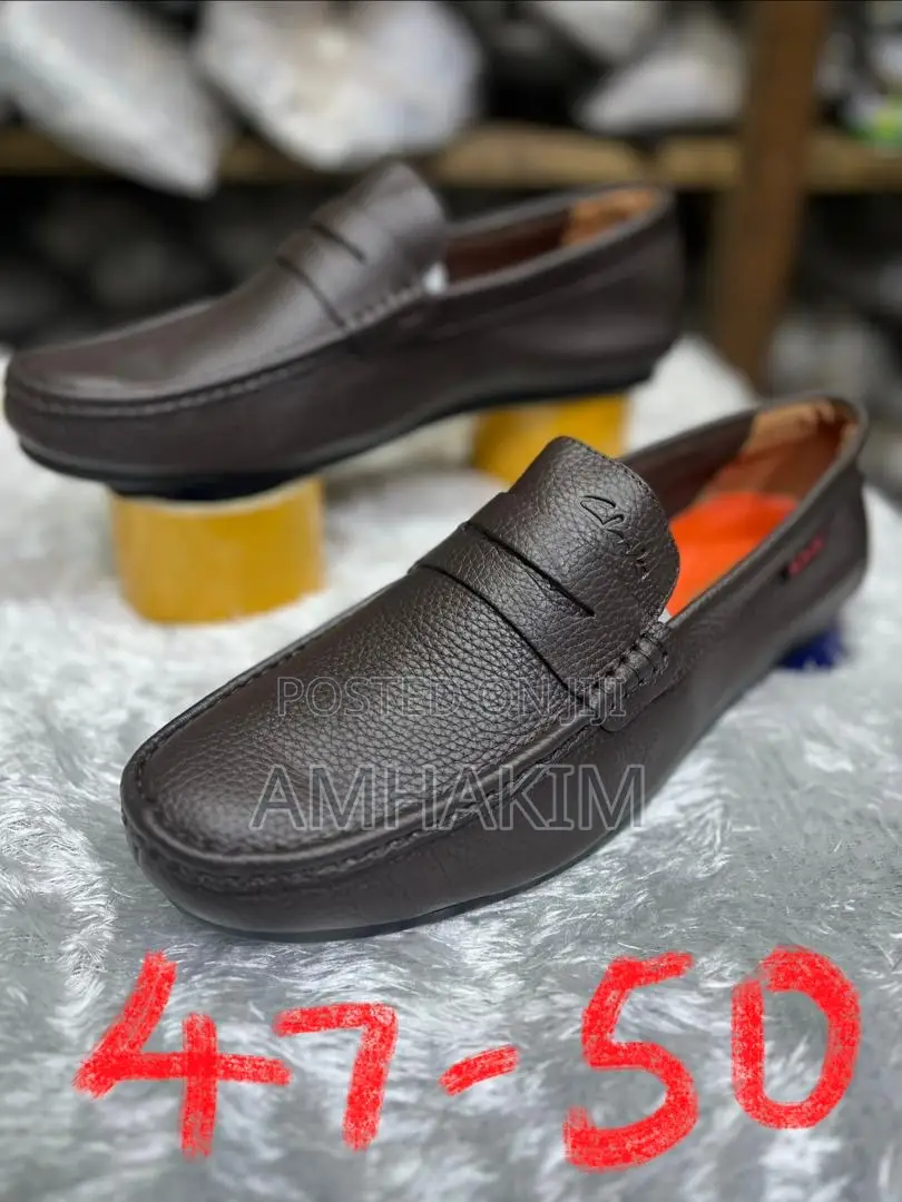 Classic Men's Big Sized Leather Moccasins From Size 39 To 50 In Stock