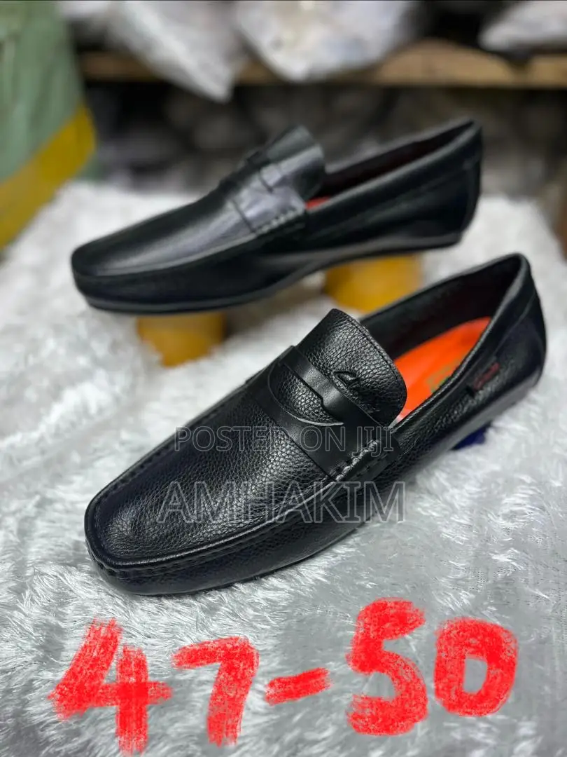 Classic Men's Big Sized Leather Moccasins From Size 39 To 50 In Stock