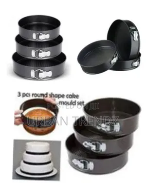 3 Pieces Set of Baking Cake Pans