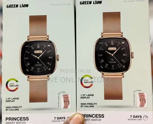 Green Lion Princess Smart Watch With Amoled Display and Extra Strap