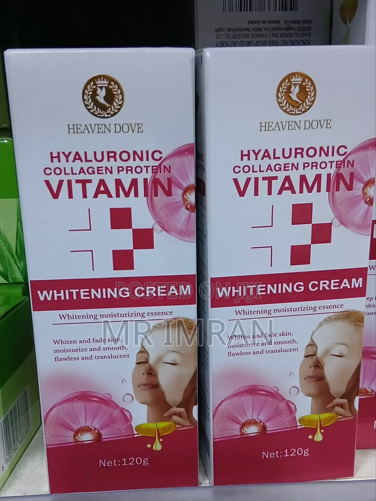 Heaven Dove Hyaluronic Collagen Protein Vitamin Whitening Cream