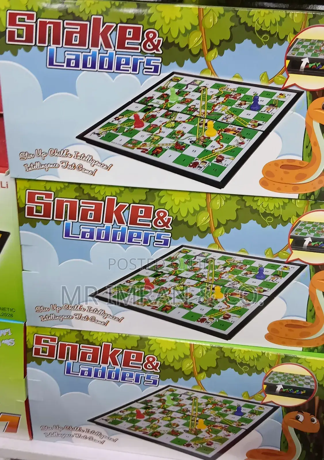 Snakes Ladders" Board Game.