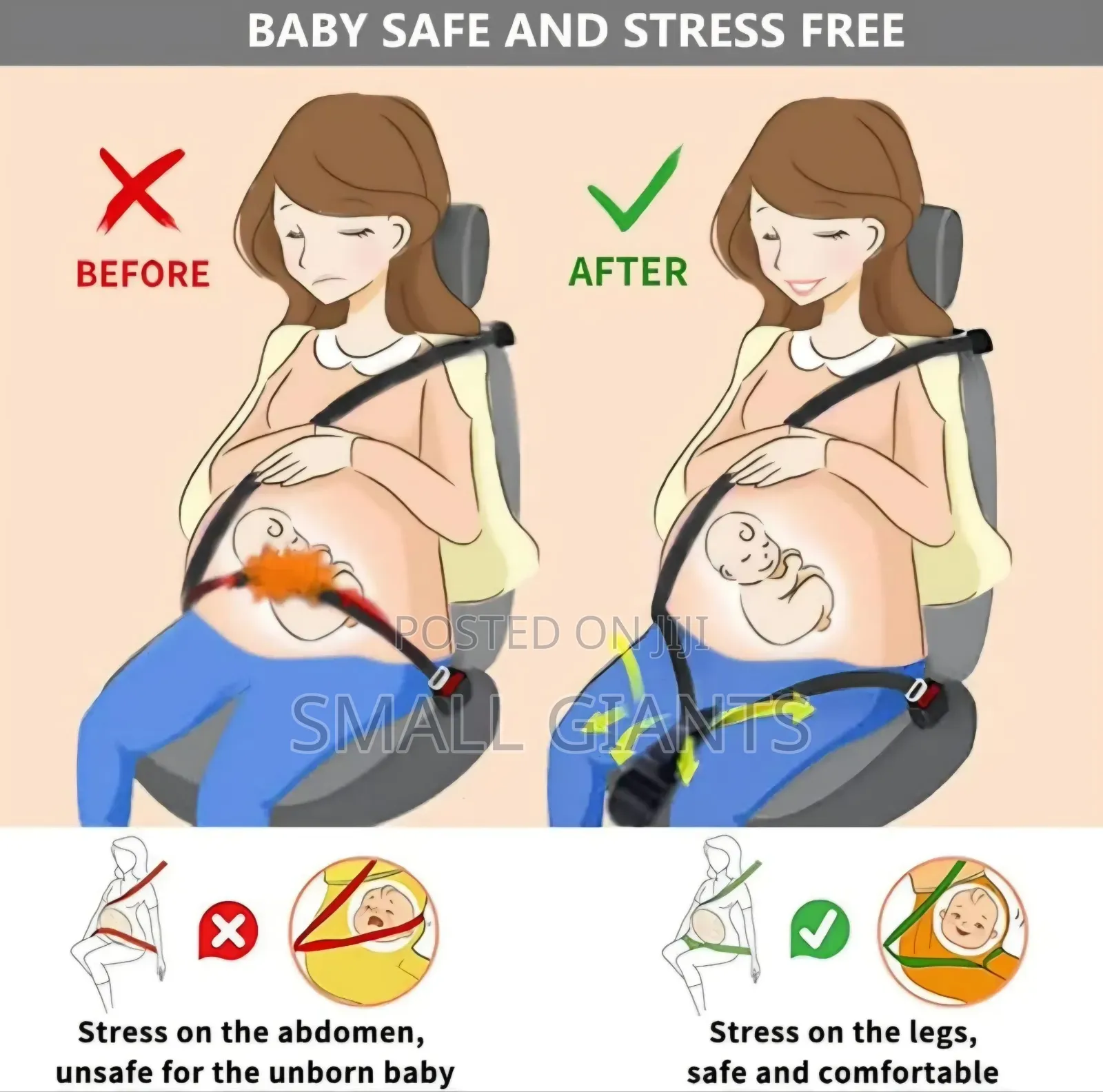Pregnancy Seat Belt Adjuster (Or Positioned)