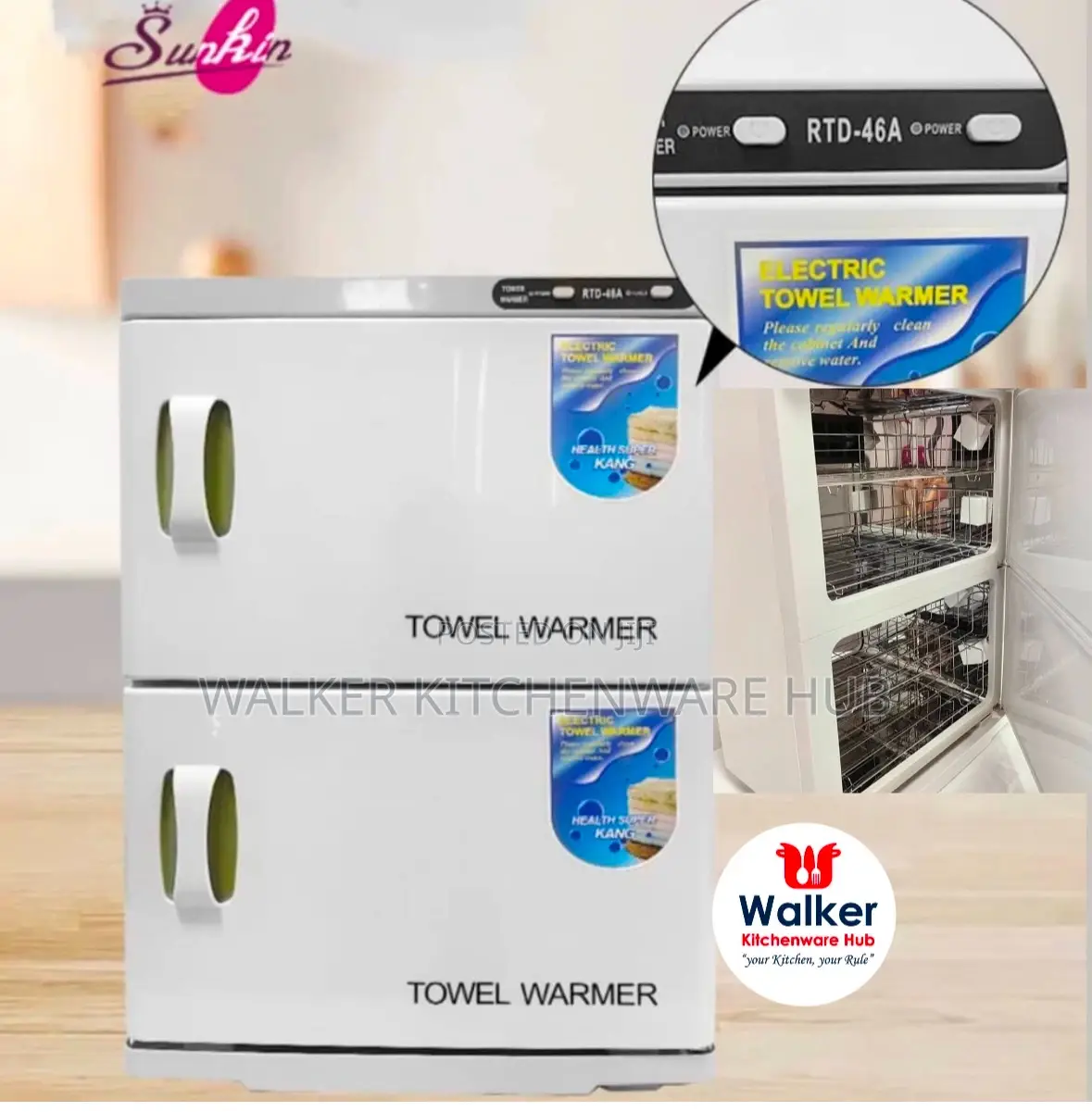 46l Double Door Electric Towel Warmer Uv Sterilization Cabinet
