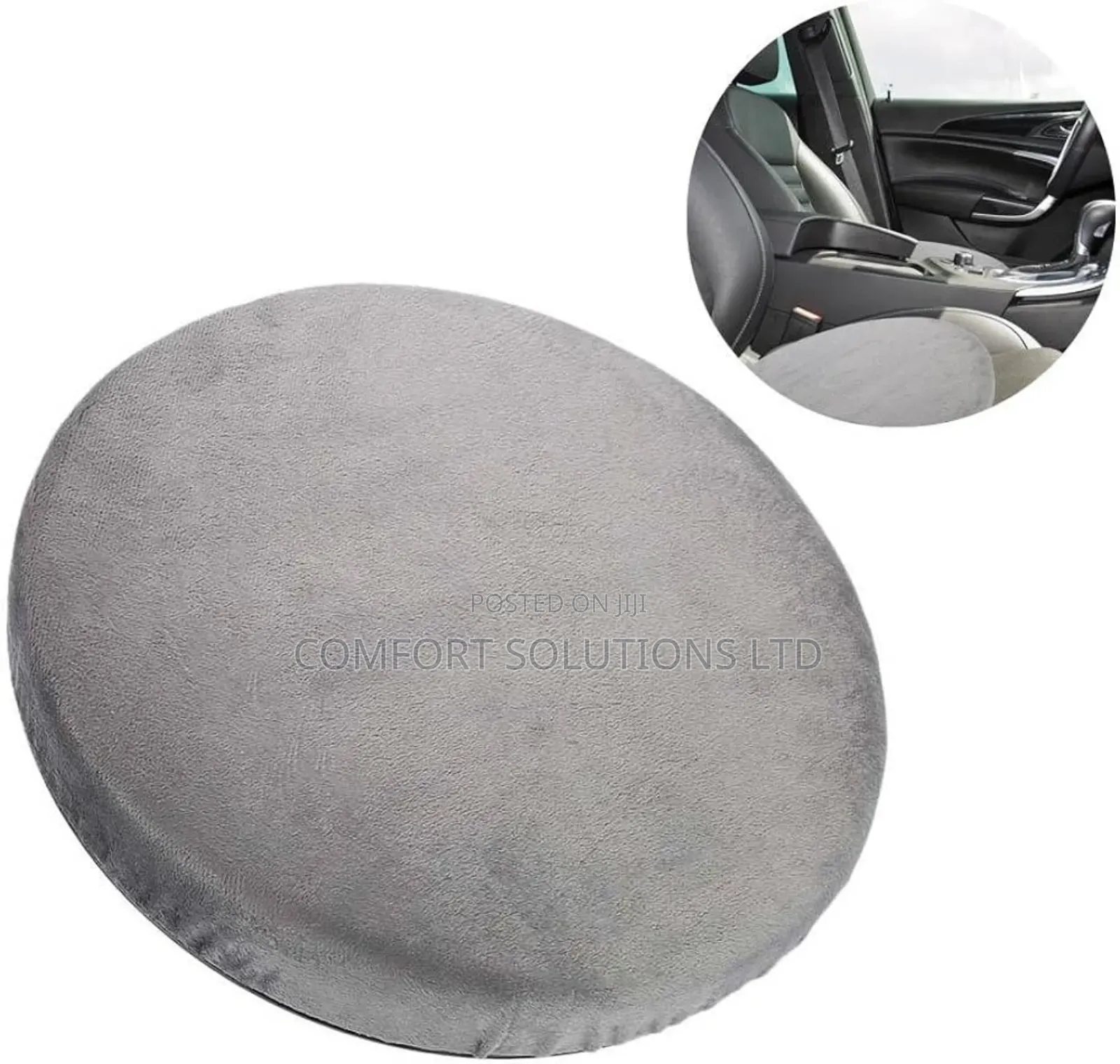 Car Seat Cushion-Round, 38cm Diameter.