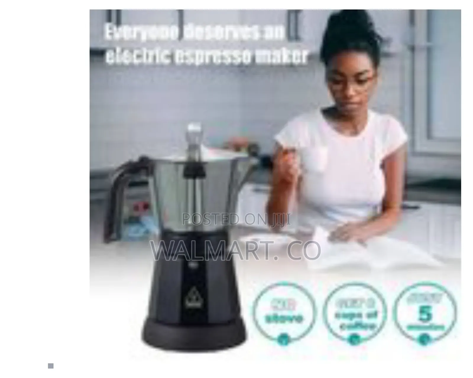 Winning Star 6 Cup Electric Moka Cup Pot 300ml