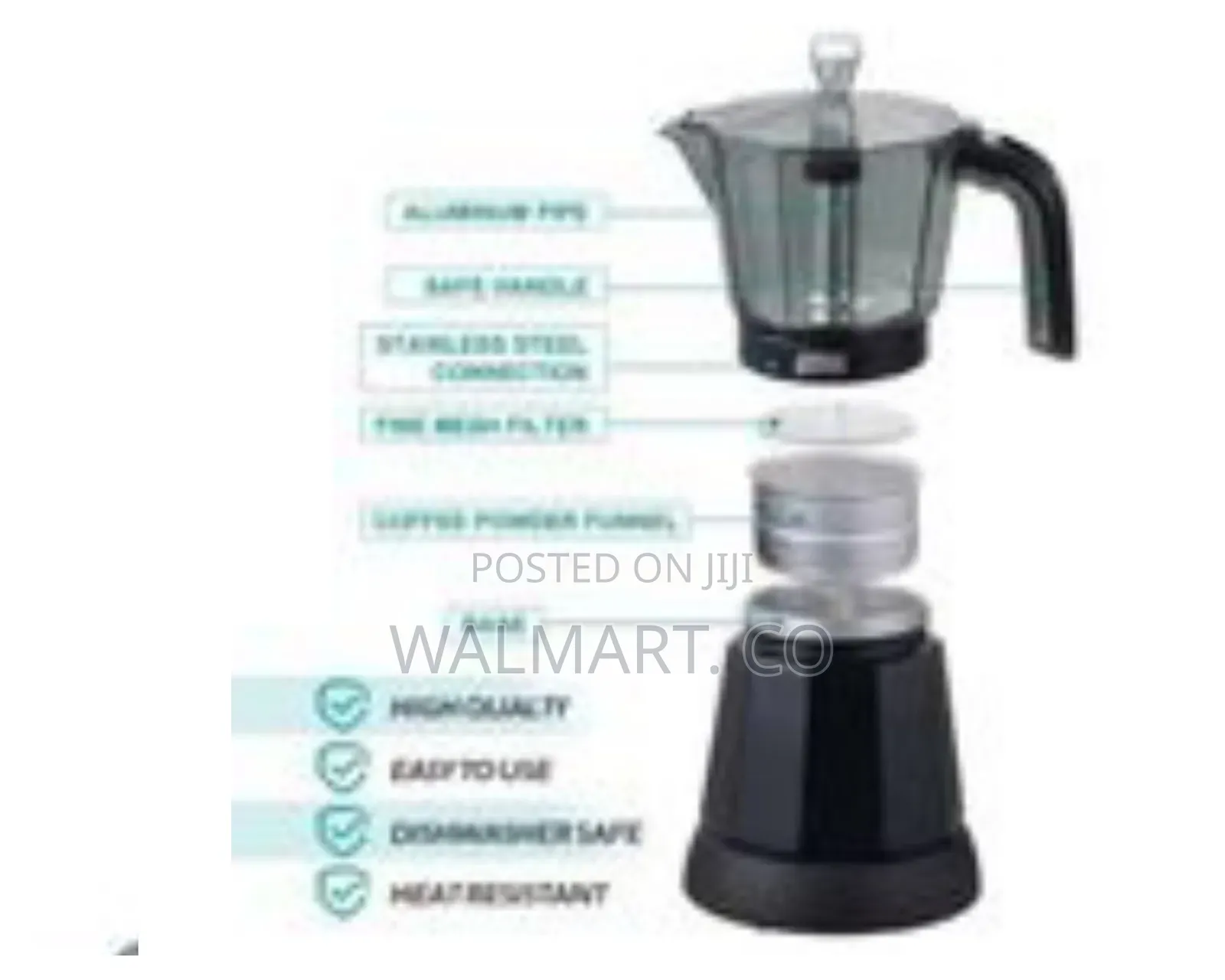 Winning Star 6 Cup Electric Moka Cup Pot 300ml