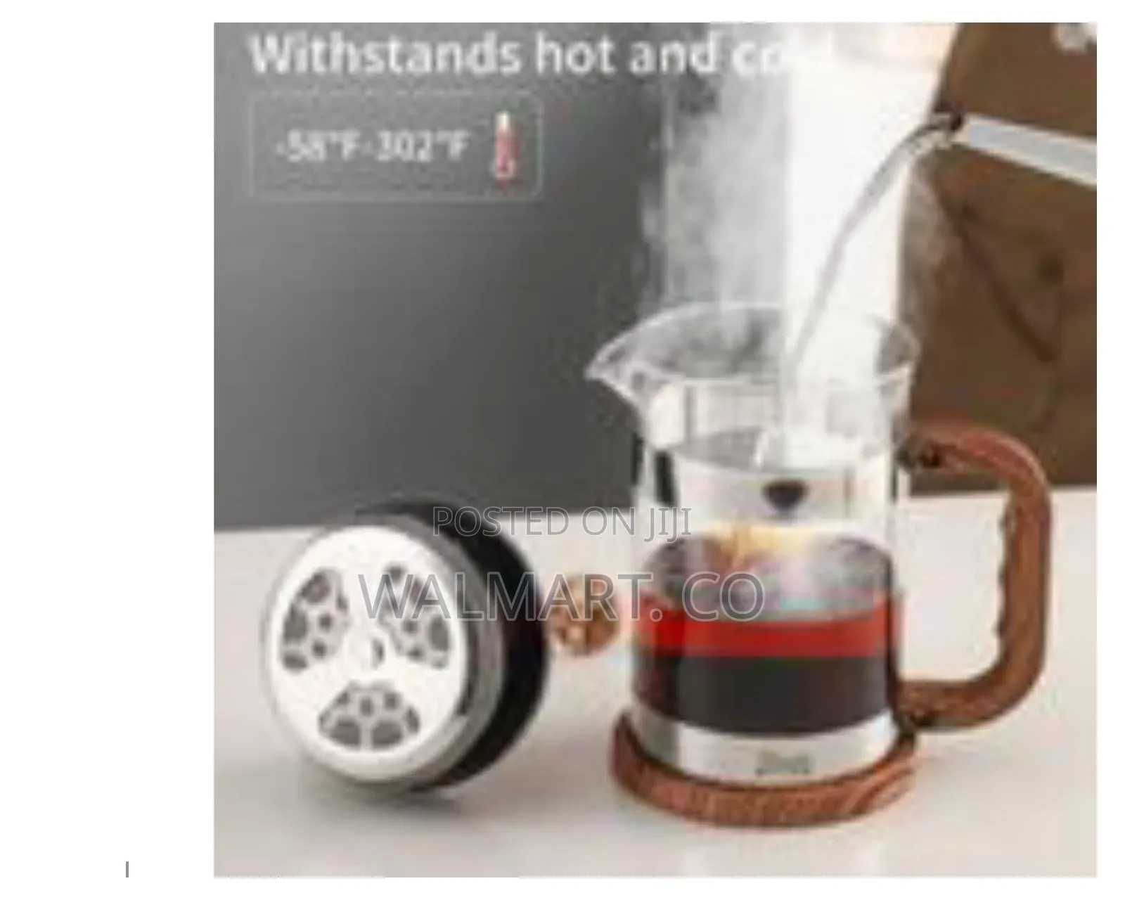 1000ml Premium French Press Coffee Maker With Wood Lock