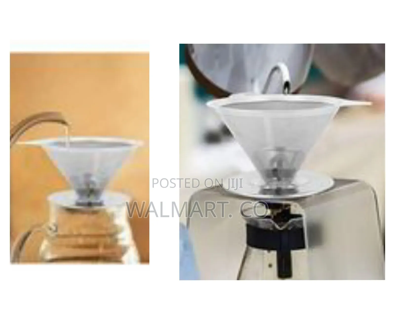 Reusable Stainless Steel Cone Pour Over Coffee Filter/Dripper