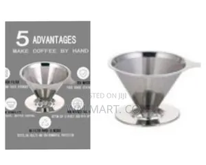 Reusable Stainless Steel Cone Pour Over Coffee Filter/Dripper