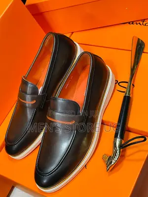 Santoni Men’S Premium Luxurious Genuine Leather Loafers Shoes