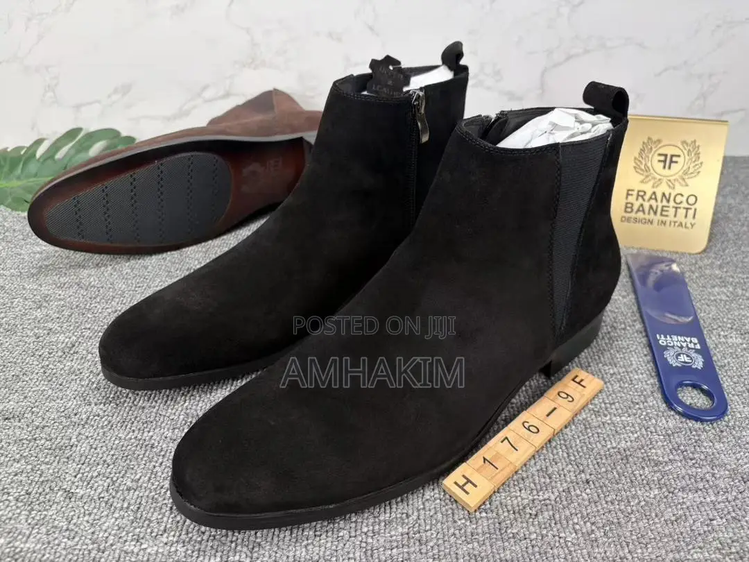 Classic Men Franco Banetti Suede Chelsea Boots In Stock