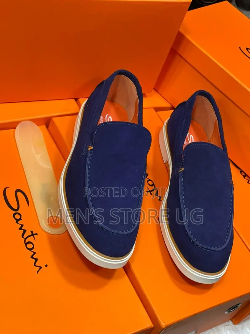 Men’S Premium Luxurious Santoni Suede Loafers Available in 3 Colors