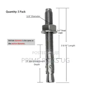 Heavy Duty M10 X 90mm Wedge Anchor Bolts - 304