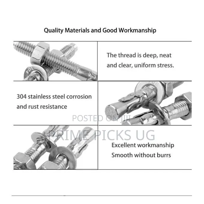 Heavy Duty M10 X 90mm Wedge Anchor Bolts - 304