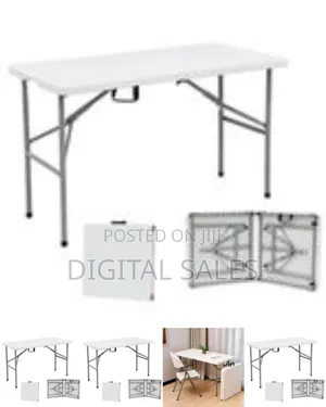 Portable Folding Utility Table With Carry Handle