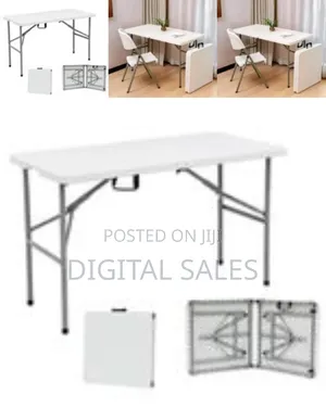Portable Folding Utility Table With Carry Handle