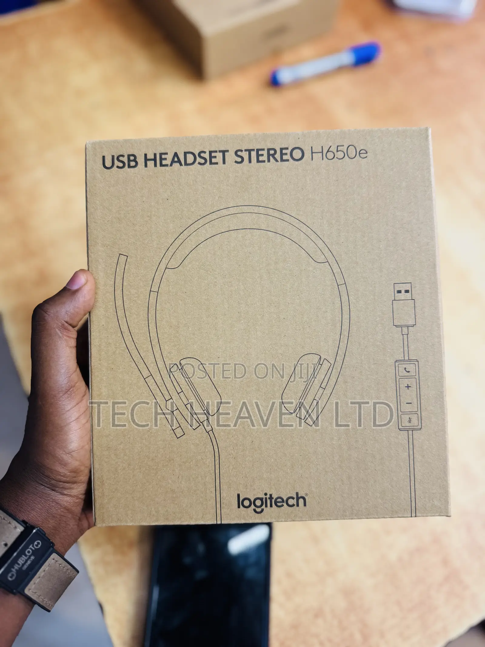 Logitech H650e Business Headset With Noise Cancelling Mic